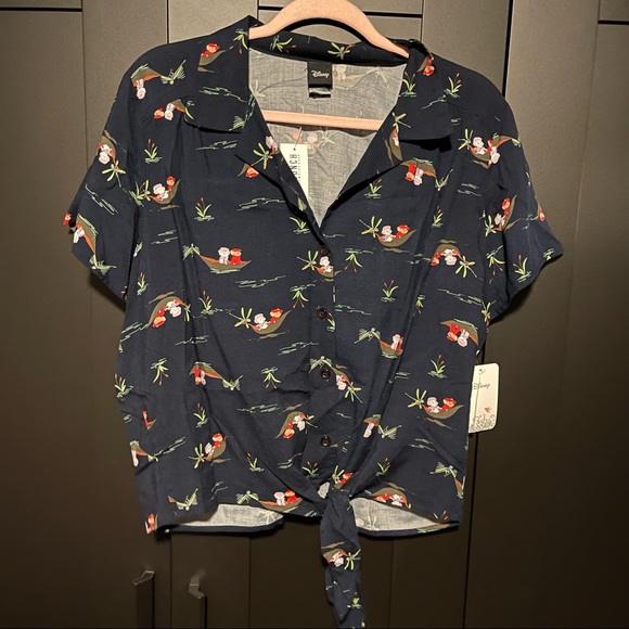 NWT Her Universe Disney The Rescuers Tie Woven Button-Up - BoxLunch Exclusive - Picture 2 of 6
